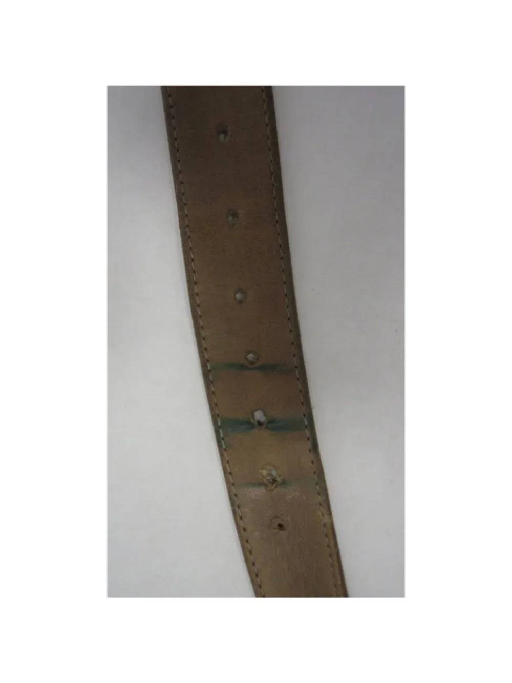 Allen Edmonds Belt 44 Leather Dress Silver Buckle Handcrafted USA *